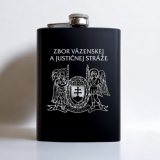 Flachmann mit ZVJS-Logo und eigenem Text