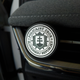 Lufterfrischer mit PZ-Logo schwarz