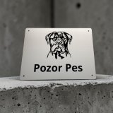 Schild Vorsicht Hund Cane Corso