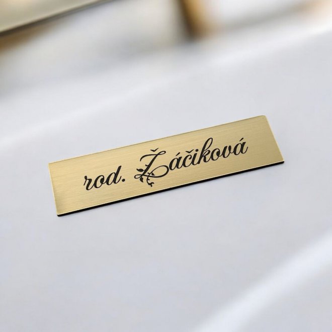 Türschild 8×2 cm