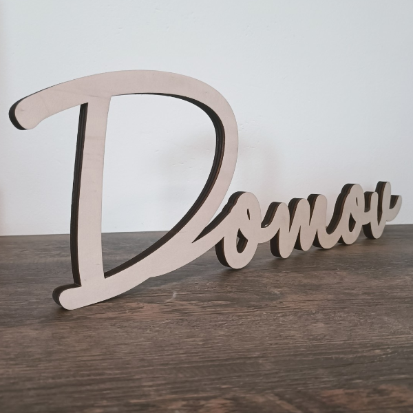 3D-Schriftzug Zuhause