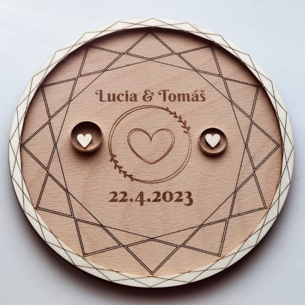 Lasergeschnittenes Ringtablett