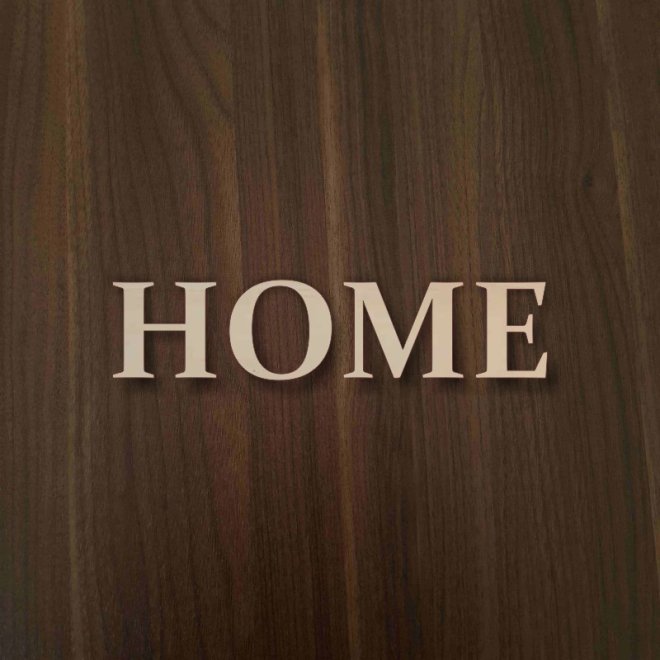 3D-Schriftzug HOME