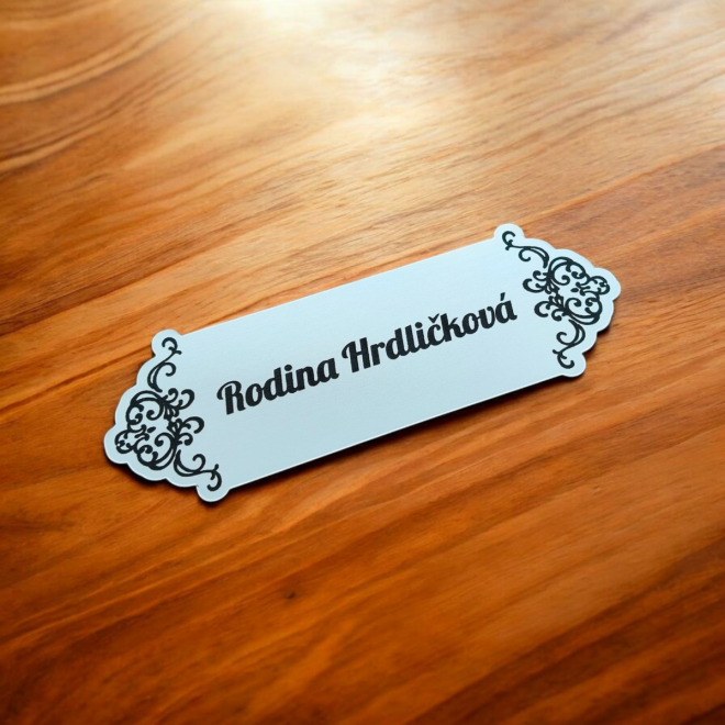 Türschild Ornament Side