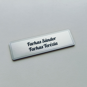 Türschild Double Basic Slim