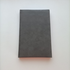 Personalisiertes Notizbuch grau