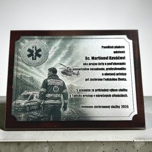 Plakette Rechteck - Rettungsdienst