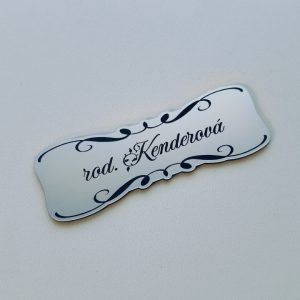 Türschild Vintage Curly
