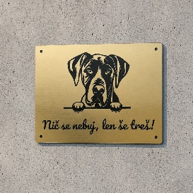 Warnschild Vorsicht Hund Deutsche Dogge 2