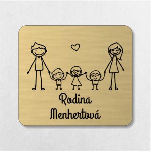 Türschild Familie