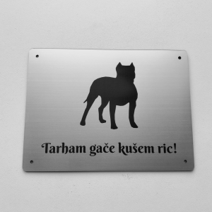 Schild Vorsicht Hund Pitbull