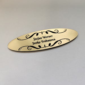 Türschild Elipse Ornament