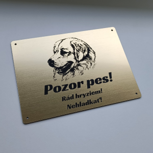 Schild Vorsicht Hund Slowakischer Tschuwatsch