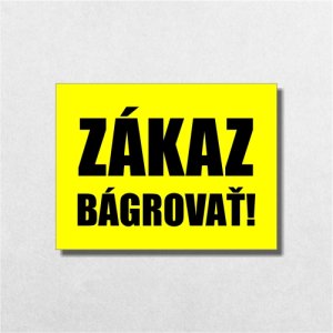 Schild Baggern verboten